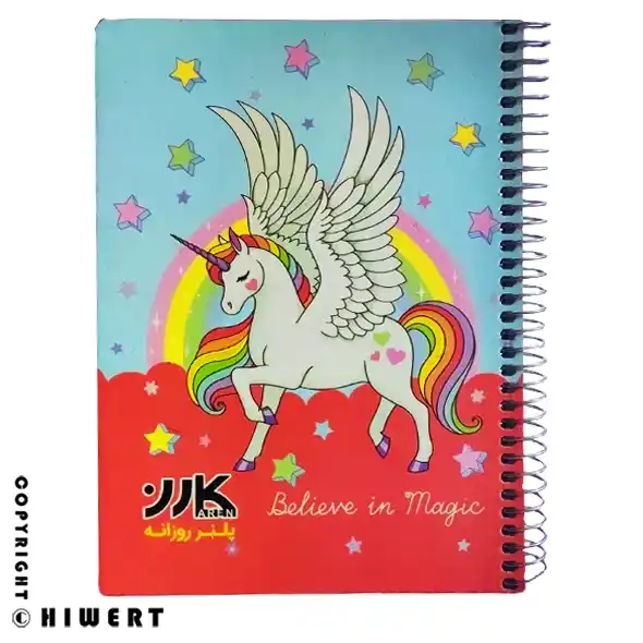 دفتر پلنر (برنامه ریزی روزانه) سیمی کارن طرح یونیکورن، ۸۰ برگ، بهترین پلنر تحصیلی، خرید از های ورت.