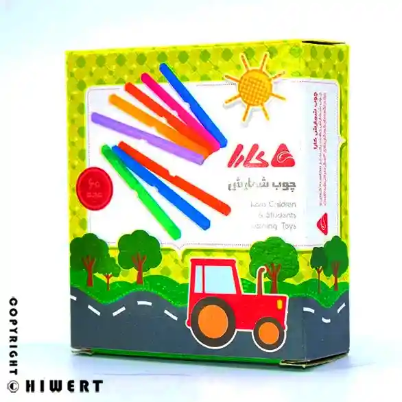 کودکی در حال یادگیری شمارش با چوب خط ۶۰ عددی کارا، درک مفهومی اعداد و ریاضی پایه با ابزار کمک آموزشی های ورت.