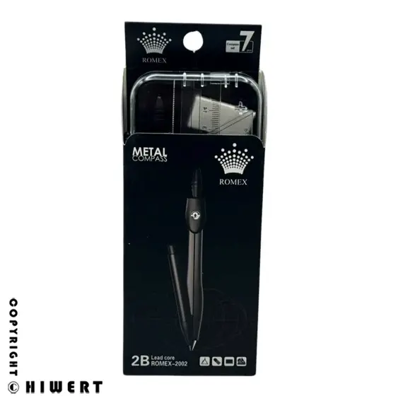 خرید ست پرگار و خط کش 7 تکه فلزی رومکس مدل 2002 از های ورت.