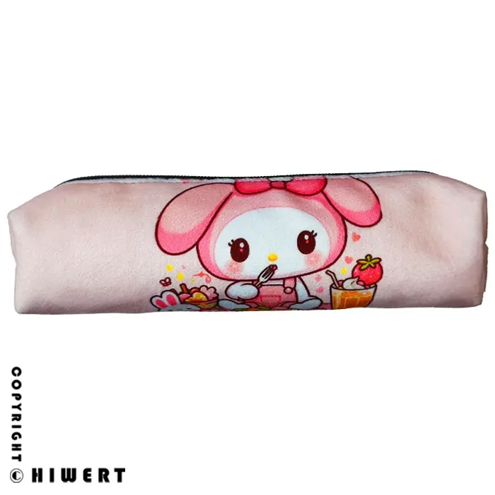 خرید جامدادی مخمل استوانه ای طرح My Melody و میز عصرانه