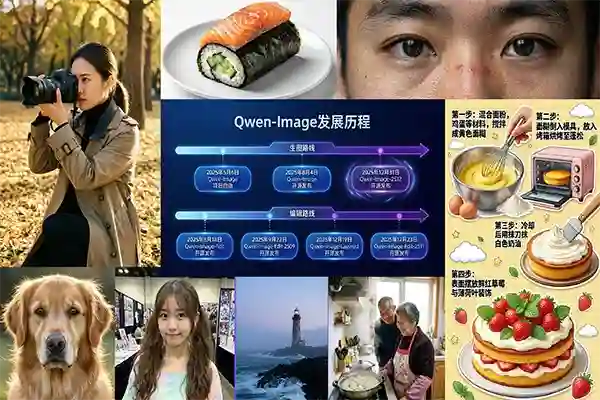 مقایسه تصویر تولید شده با Qwen-Image-2512 در برابر Nano Banana Pro نشان‌ دهنده جزئیات چهره و نورپردازی طبیعی‌ تر