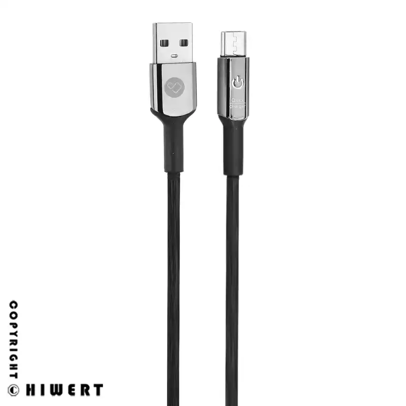 کابل تبدیل USB به microUSB پرووان مدل PCC370M؛ شارژ سریع ۲.۴ آمپر و انتقال داده مطمئن | خرید لوازم جانبی اصل از های ورت.