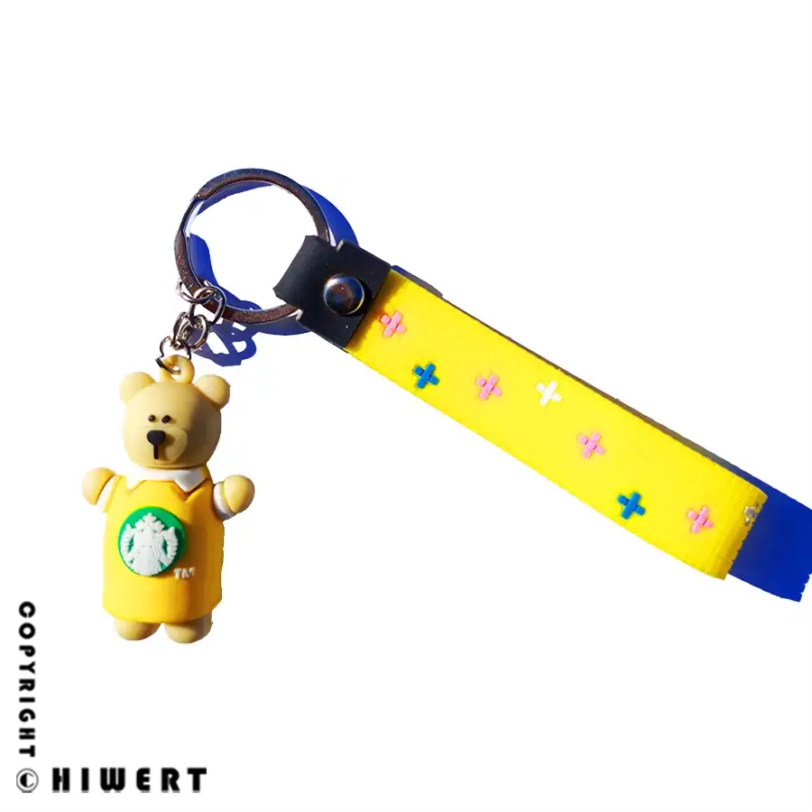 خرید آنلاین جاکلیدی سیلیکونی طرح خرس تدی مدل بند دار با بهترین قیمت در های ورت.