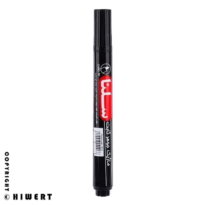 خرید ماژیک جوهر ثابت سلنا مدل نوک گرد با رنگ مشکی و آبی مناسب نوشتن روی تمام سطوح در سایت های ورت