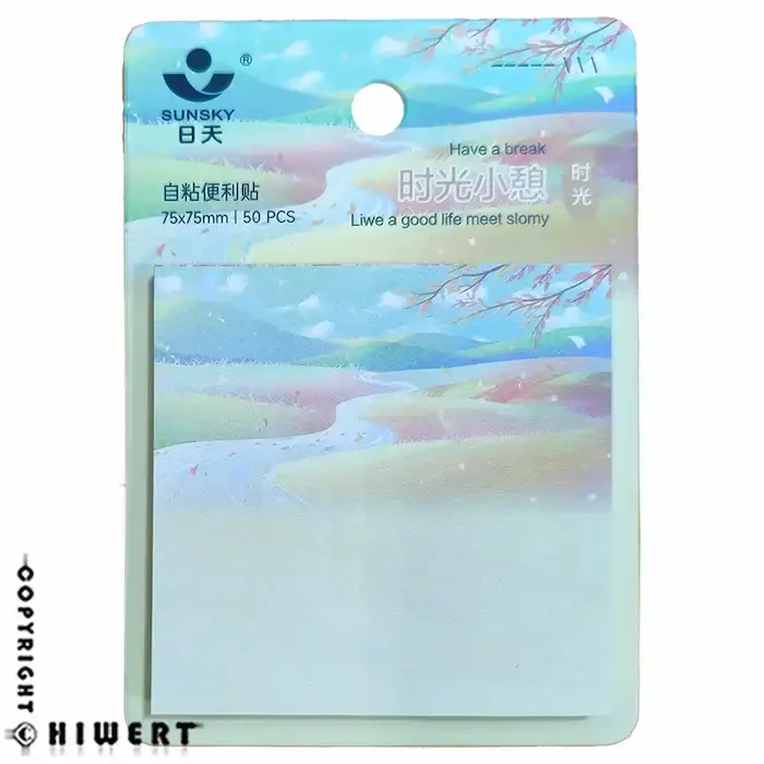 خرید استیک نوت فانتزی آبرنگی سان اسکای (SUNSKY) طرح بهار. کاغذ یادداشت چسب دار با طرح نقاشی برای بولت ژورنال | های ورت.