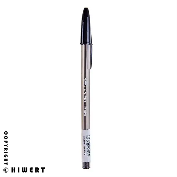 خرید خودکار بیک کریستال لارج ۱.۶ میلی متر اصل با نوک پهن مناسب خوشنویسی و امضا در لوازم تحریر های ورت.