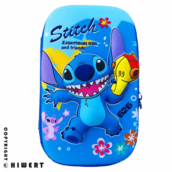 جامدادی تبلتی فانتزی سه بعدی طرح استیچ (Lilo & Stitch)، با جلد سخت برجسته، جادار و بزرگ، مناسب لوازم تحریر مدرسه از های ورت.