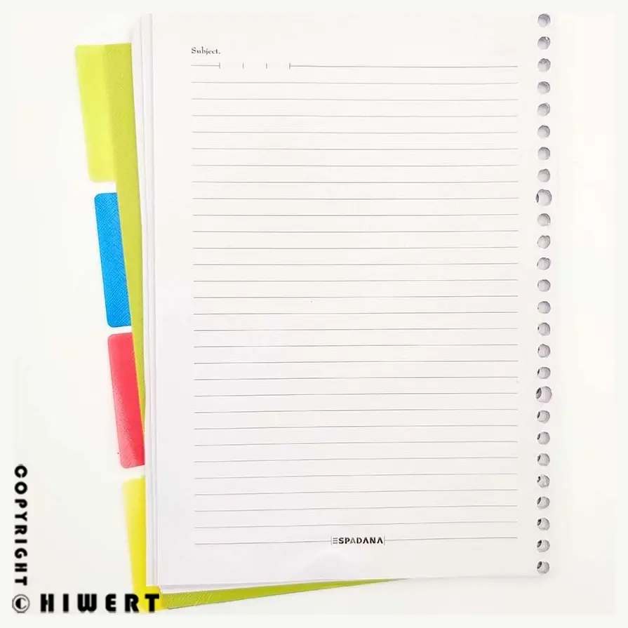 کاغذ یدک کلاسور کد 001 اسپادانا بسته 100 تایی