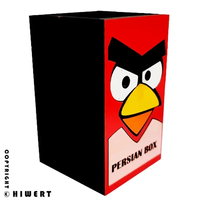 خرید جامدادی رومیزی پرشین باکس طرح انگری برد (Angry Birds) با جنس چوبی مقاوم، مناسب برای ساماندهی لوازم تحریر کودک و نوجوان.