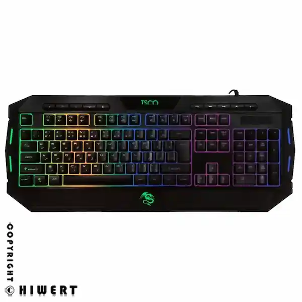 کیبورد گیمینگ تسکو TK 8124 با نورپردازی RGB و سوئیچ ممبران | های ورت، خرید کیبورد گیمینگ مخصوص بازی تسکو TK 8124