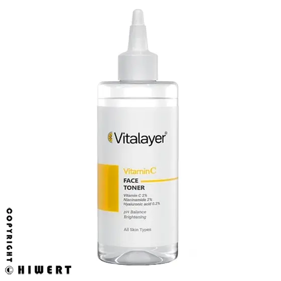 خرید تونر پاک کننده صورت ویتالیر حاوی ویتامین C و نیاسینامید. بهترین تونر روشن کننده و کوچک کننده منافذ باز بدون الکل و پارابن.