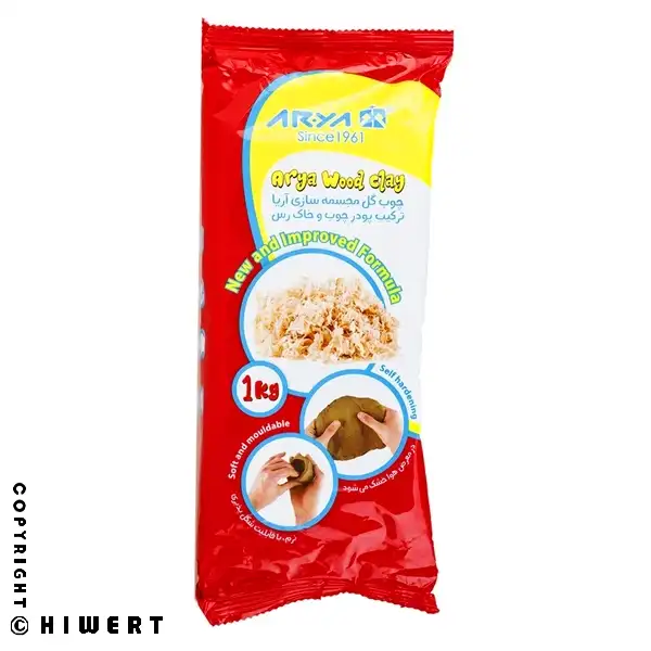 خرید چوب گل مجسمه‌ سازی آریا مدل 1090 از های ورت. ترکیب پودر چوب و رس، هوا خشک، نرم و بهداشتی.