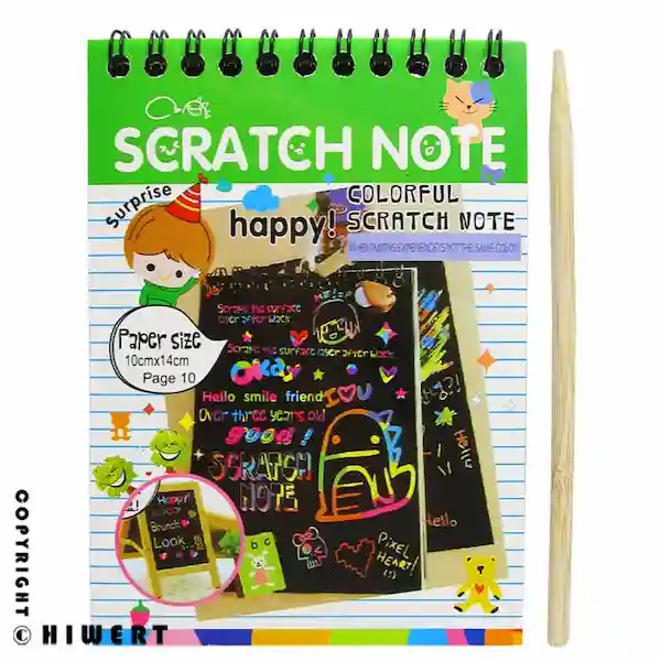دفتر یادداشت اسکرچ نوت Scratch Note سایز کوچک ۱۰ برگ