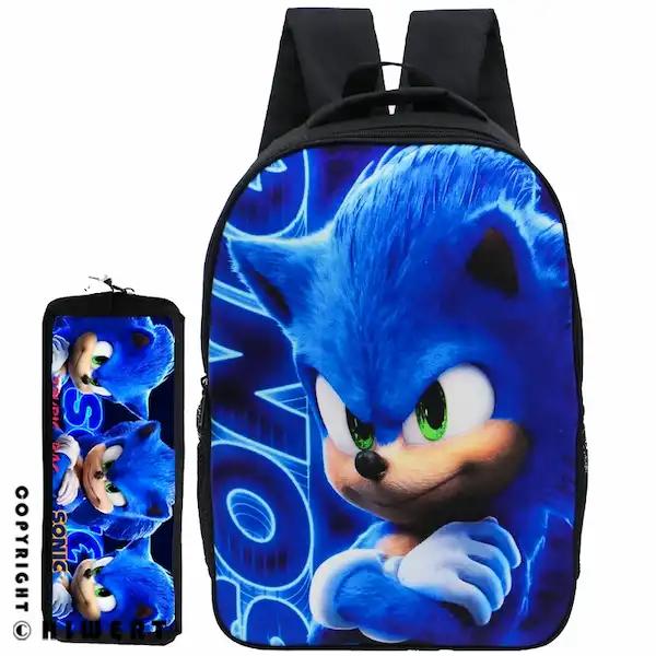 ست کوله پشتی مدرسه و جامدادی توریث مدل Sonic-m150030، یک انتخاب عالی برای دانش آموزان پسر با طرح سونیک | فروشگاه های ورت.