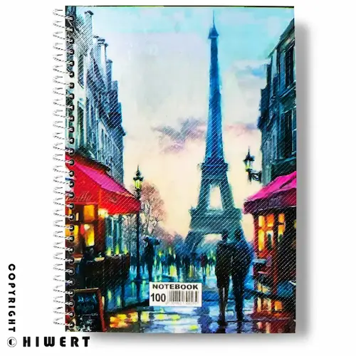 خرید دفتر 100 برگ سیمی طرح برج ایفل مدل Tower با کیفیت بالا و قیمت مناسب، انتخابی ایده آل برای دانش آموزان