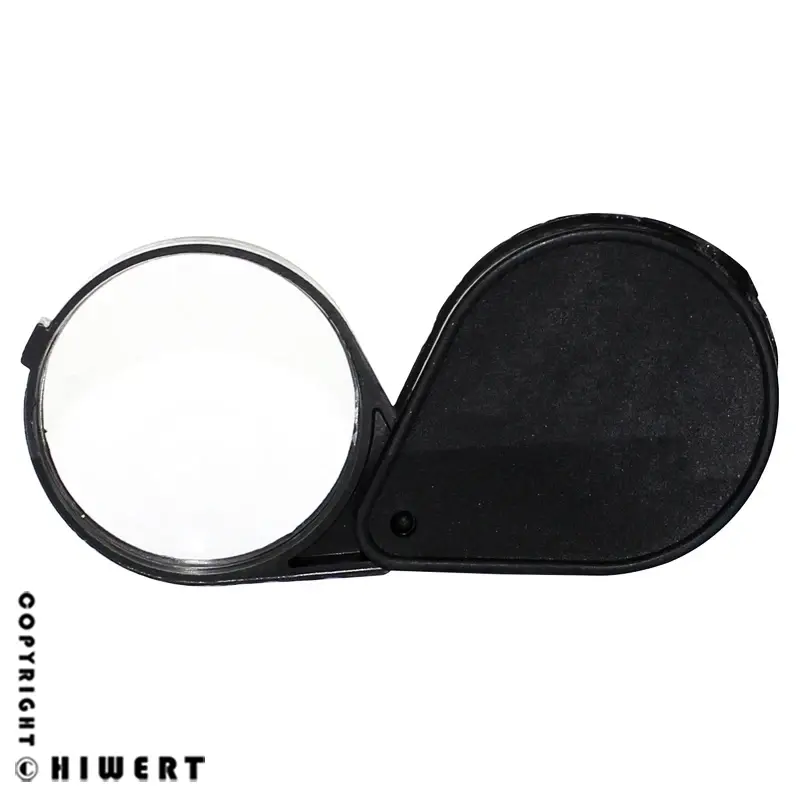 خرید ذره بین تاشو جیبی مدل دانگتا سایز ۶۰ میلی متر با عدسی شیشه ای شفاف و کاور محافظ در های ورت