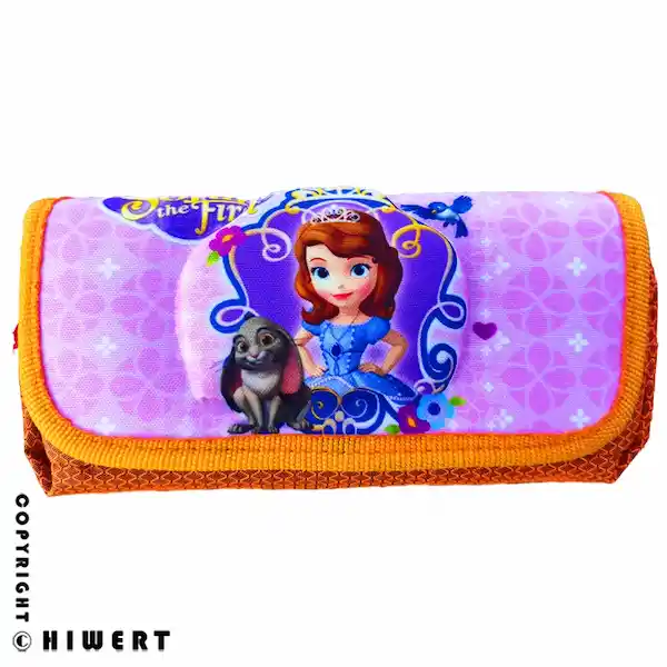 جامدادی فانتزی دخترانه طرح پرنسس سوفیا (Sofia the First)، مدل دو زیپ و سه جا، بسیار جادار، با طرح برجسته، محصول های ورت.