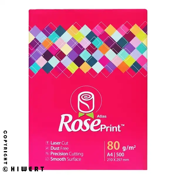 خرید کاغذ A4 رزپرینت کد PG14؛ متریال نویگیتور پرتغال، 80 گرم واقعی، سفیدی CIE 161 و بدون پرز از های ورت.