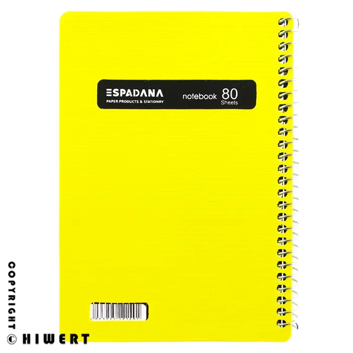 خرید دفترچه لغت انگلیسی اسپادانا ۸۰ برگ سیمی با جلد طلقی آبی در های ورت.