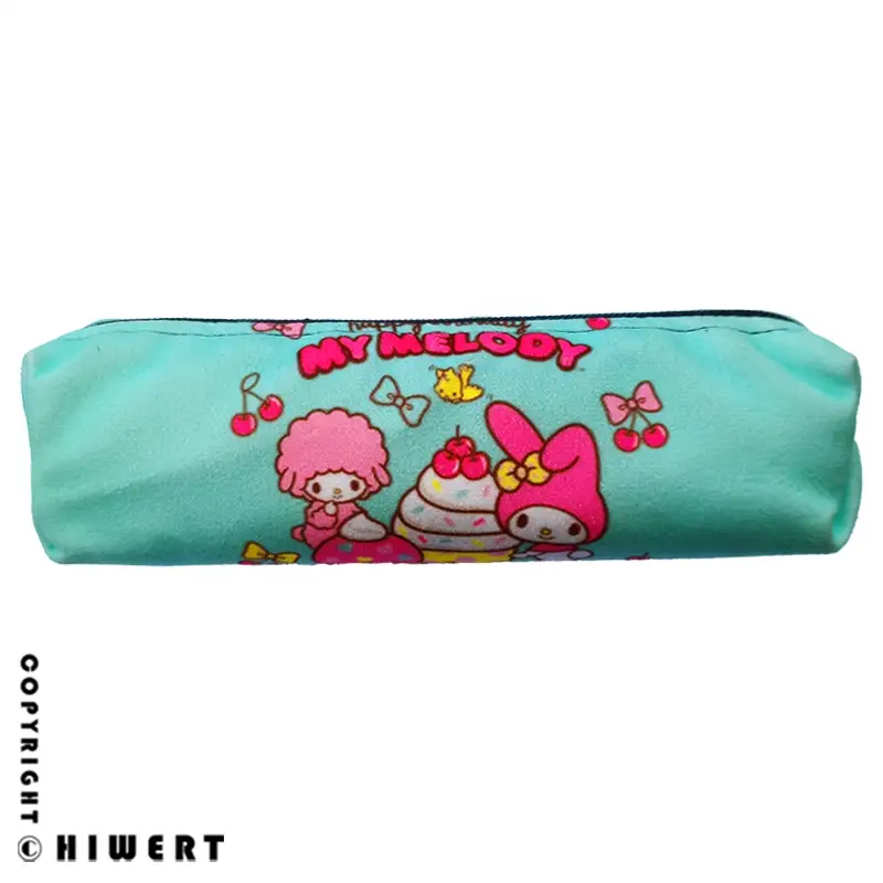 جامدادی مخمل سبز دخترانه طرح مای ملودی و گوسفند صورتی پیانو