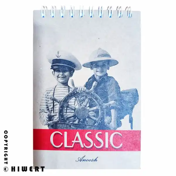 دفترچه یادداشت سیمی ۸۰ برگ انوش (Anoosh) مدل جلد سخت کلاسیک، در طرح های متنوع، خرید از های ورت.