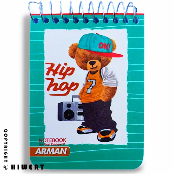 دفترچه یادداشت آرمان طرح هیپ هاپ و رپ فانتزی