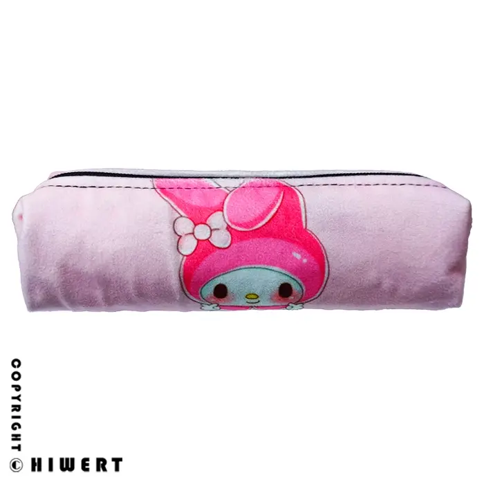 خرید آنلاین جامدادی مخملی کارنای طرح دخترانه (مدل مای ملودی ساده). جنس مخمل نانو بسیار لطیف با رنگ صورتی پاستلی