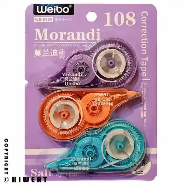 خرید غلط گیر نواری ویبو مدل WB-8339 بسته 3 عددی از فروشگاه اینترنتی های ورت. بهترین غلط گیر نواری برای دانشجویان