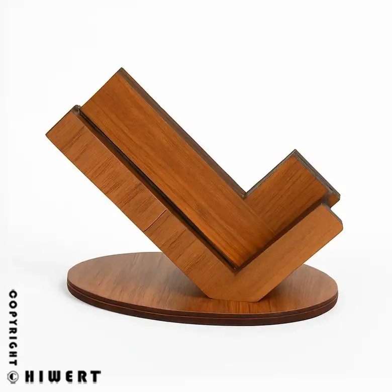 جاکارتی رومیزی چوبی قهوه ای مدل تیک Tik